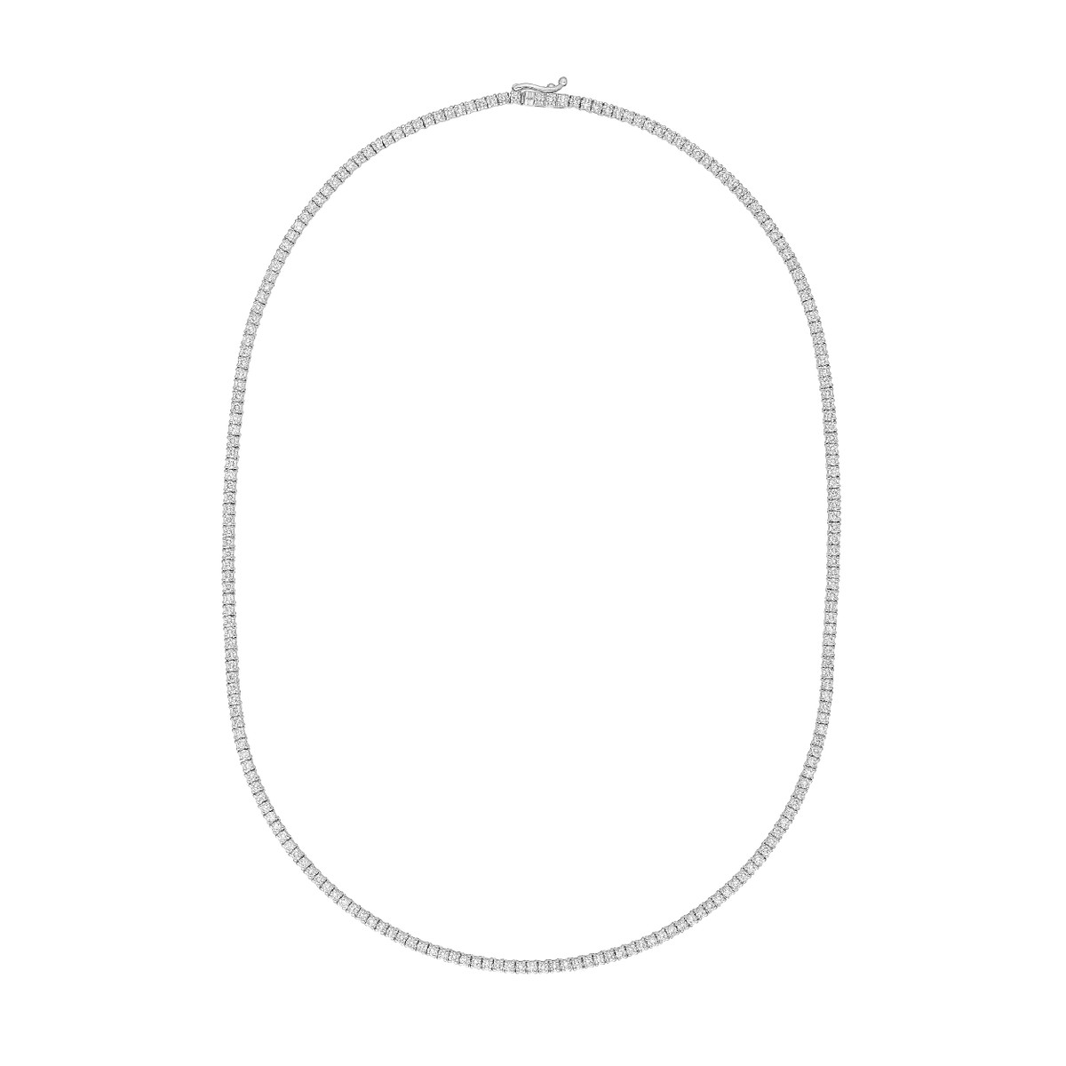 12ct Lab Grown Diamond Tennis Necklace