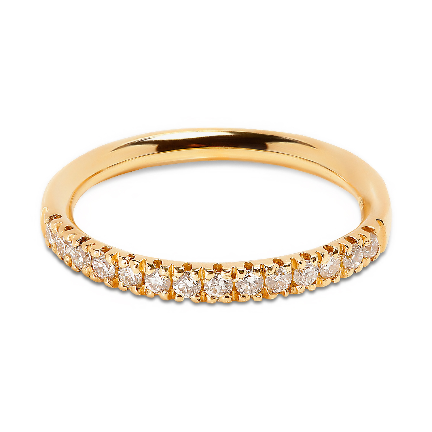 Classic 2.2mm Micro Set Diamond Wedding Ring
