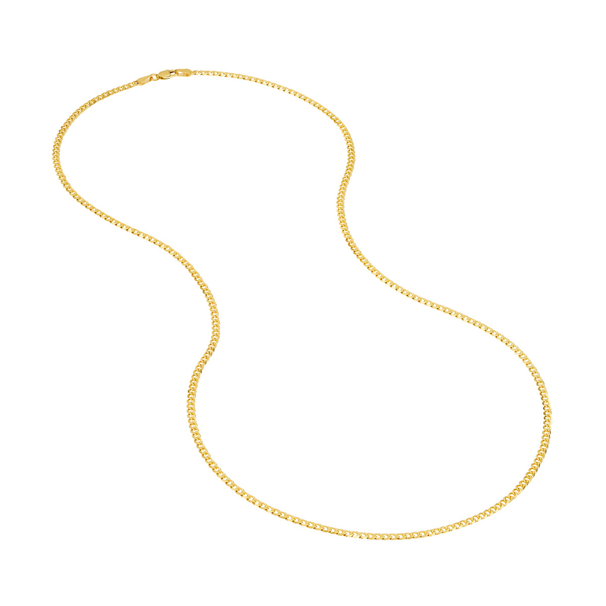 2.70mm Open Curb Gold Chain