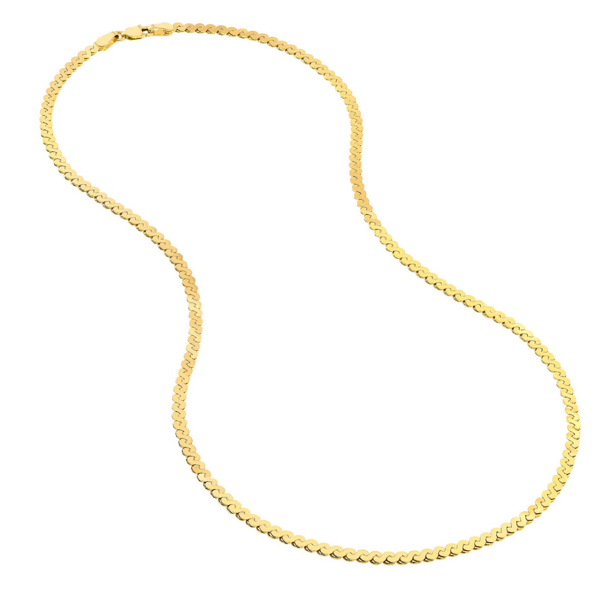 3.00mm Serpentine Gold Chain