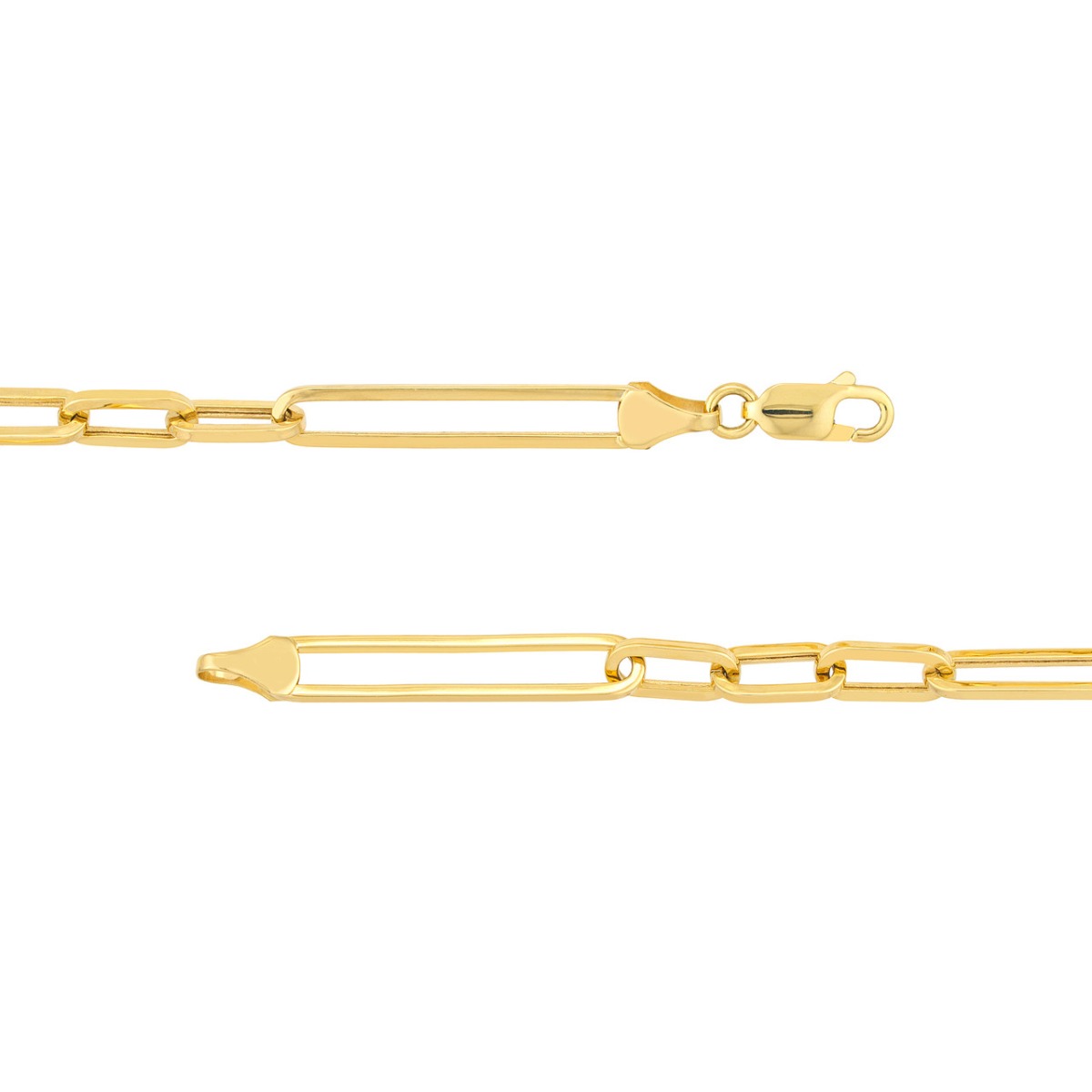 Large Paper Clip Gold Chain