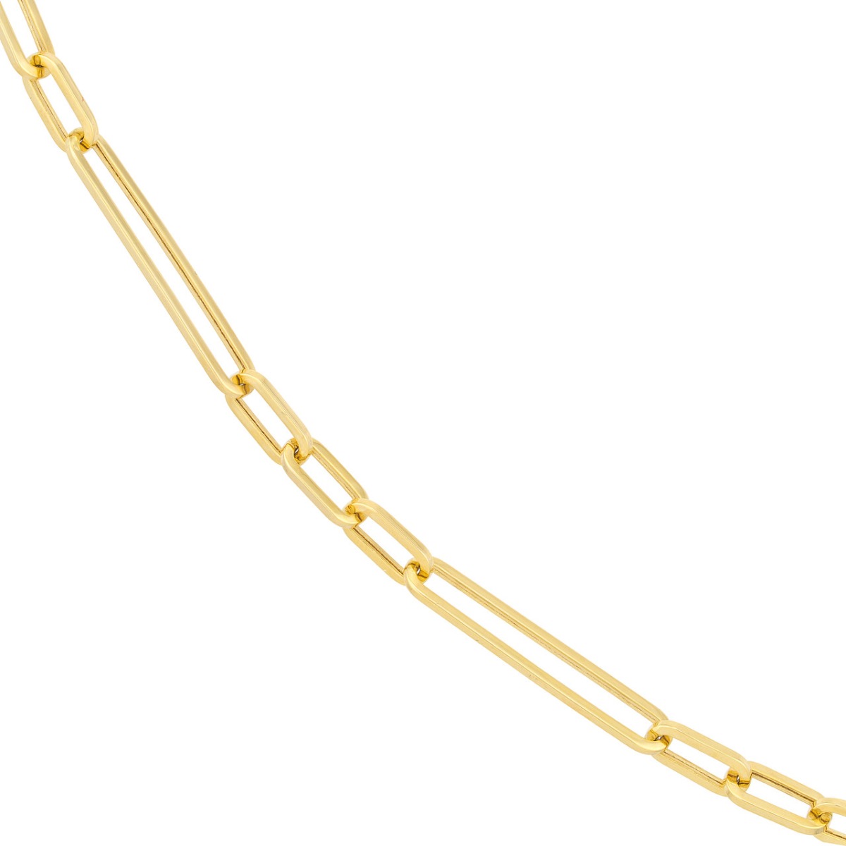Large Paper Clip Gold Chain