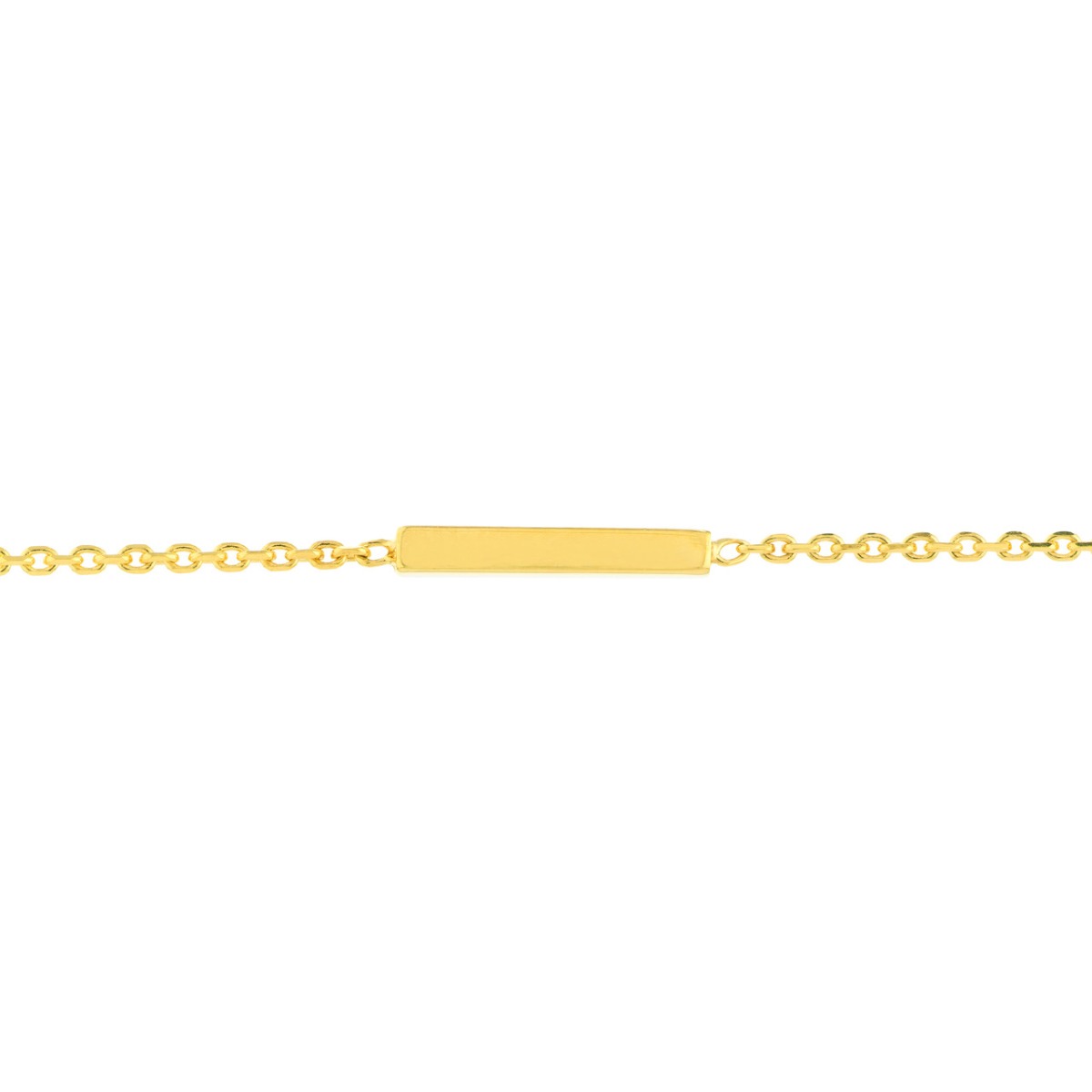 Bar & Diamond Gold Anklet