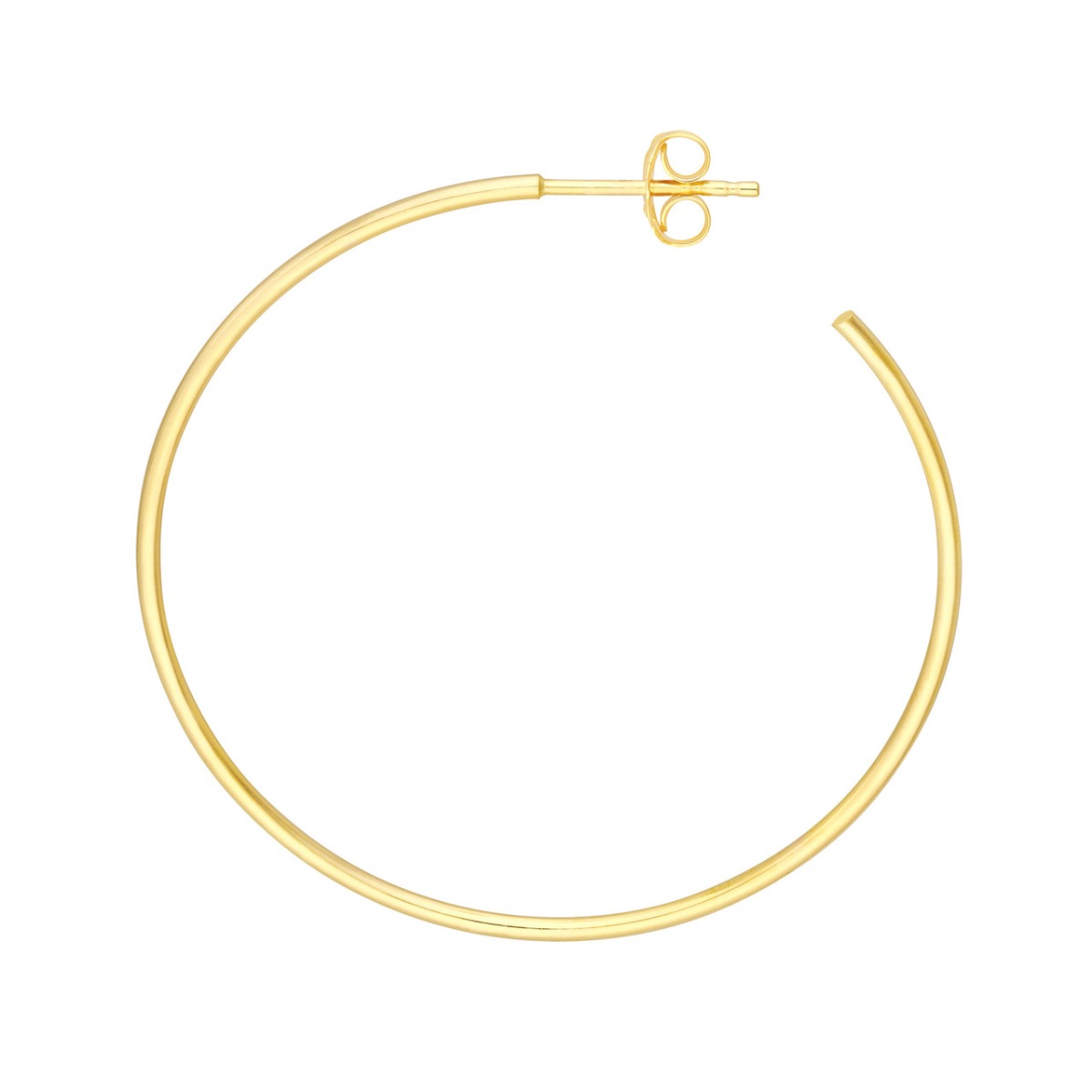 40mm x 1.2mm Hoop Post Earrings