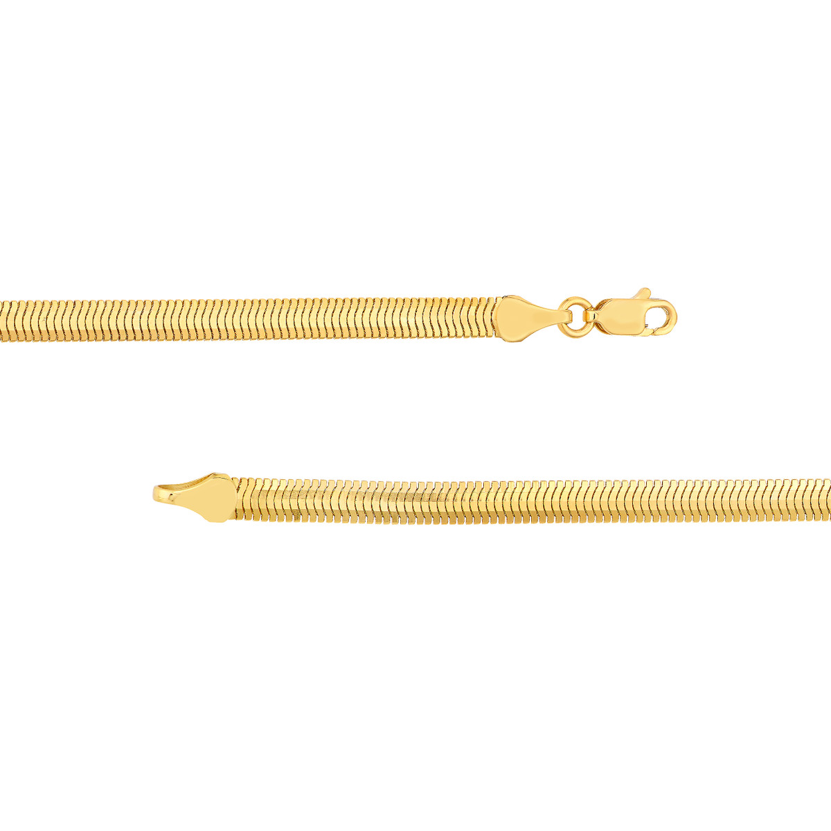 Graceful Snake Gold Chain