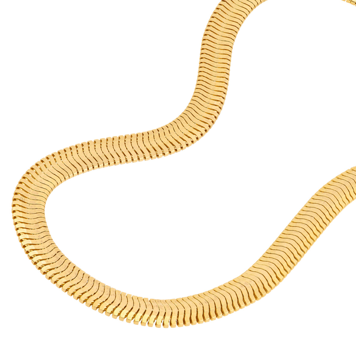 Graceful Snake Gold Chain