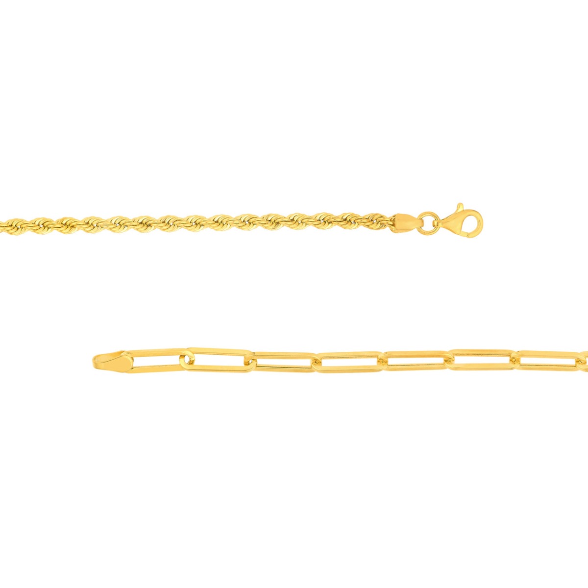 Dual Charm Gold Bracelet