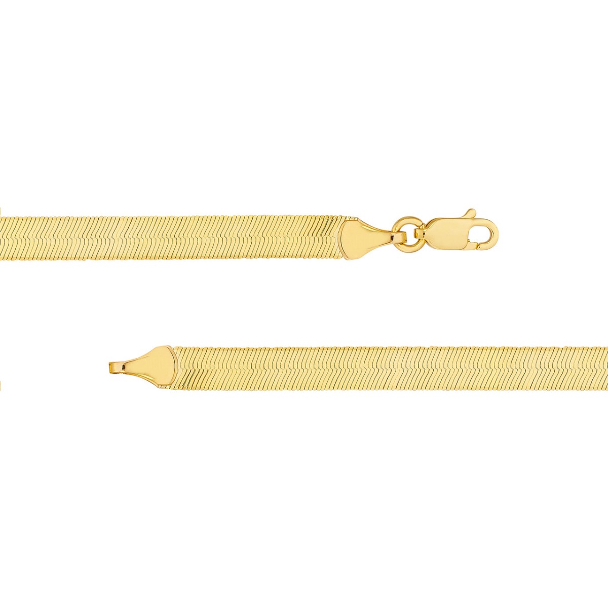  Triple Herringbone Gold Chain 