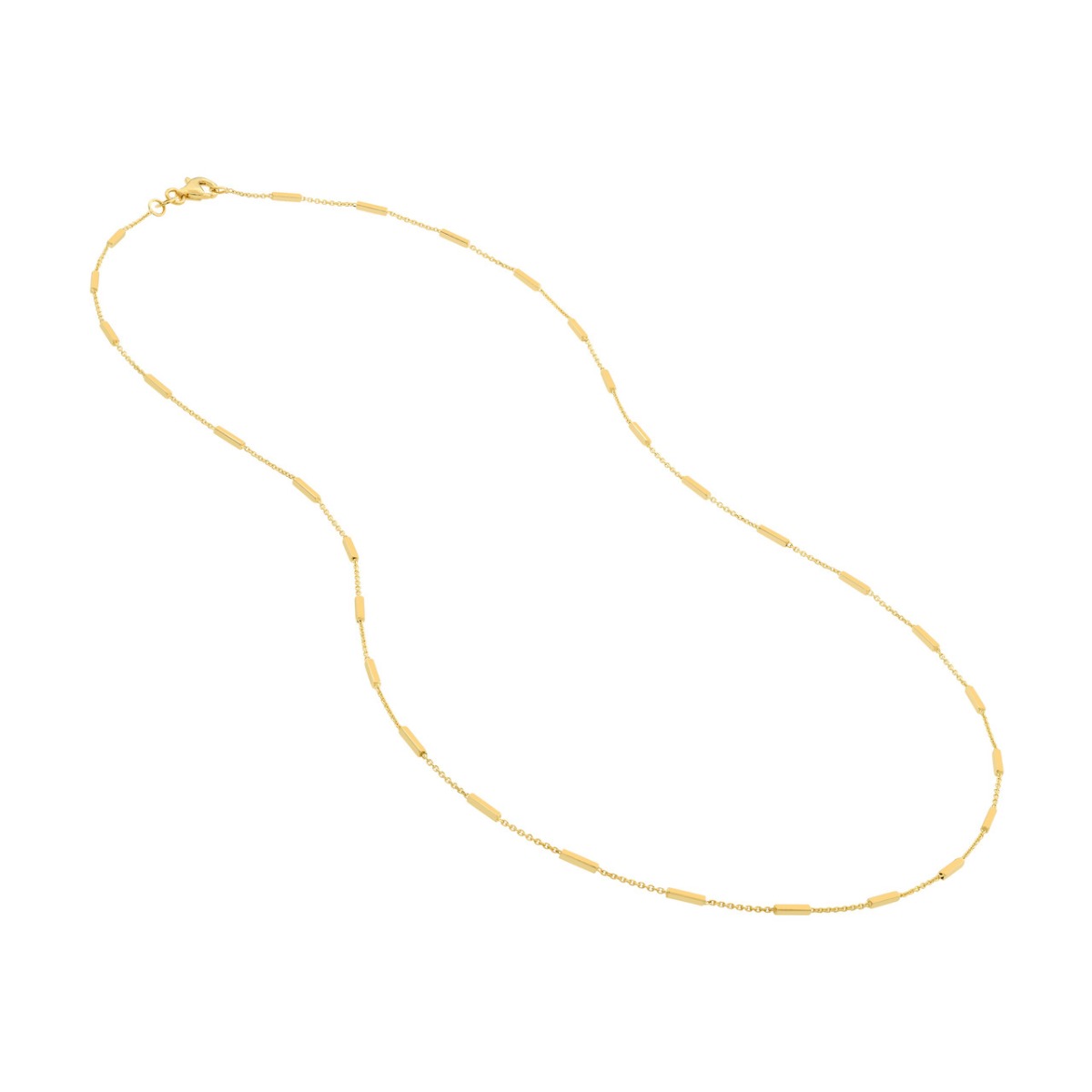 Bar Station Cable Gold Chain