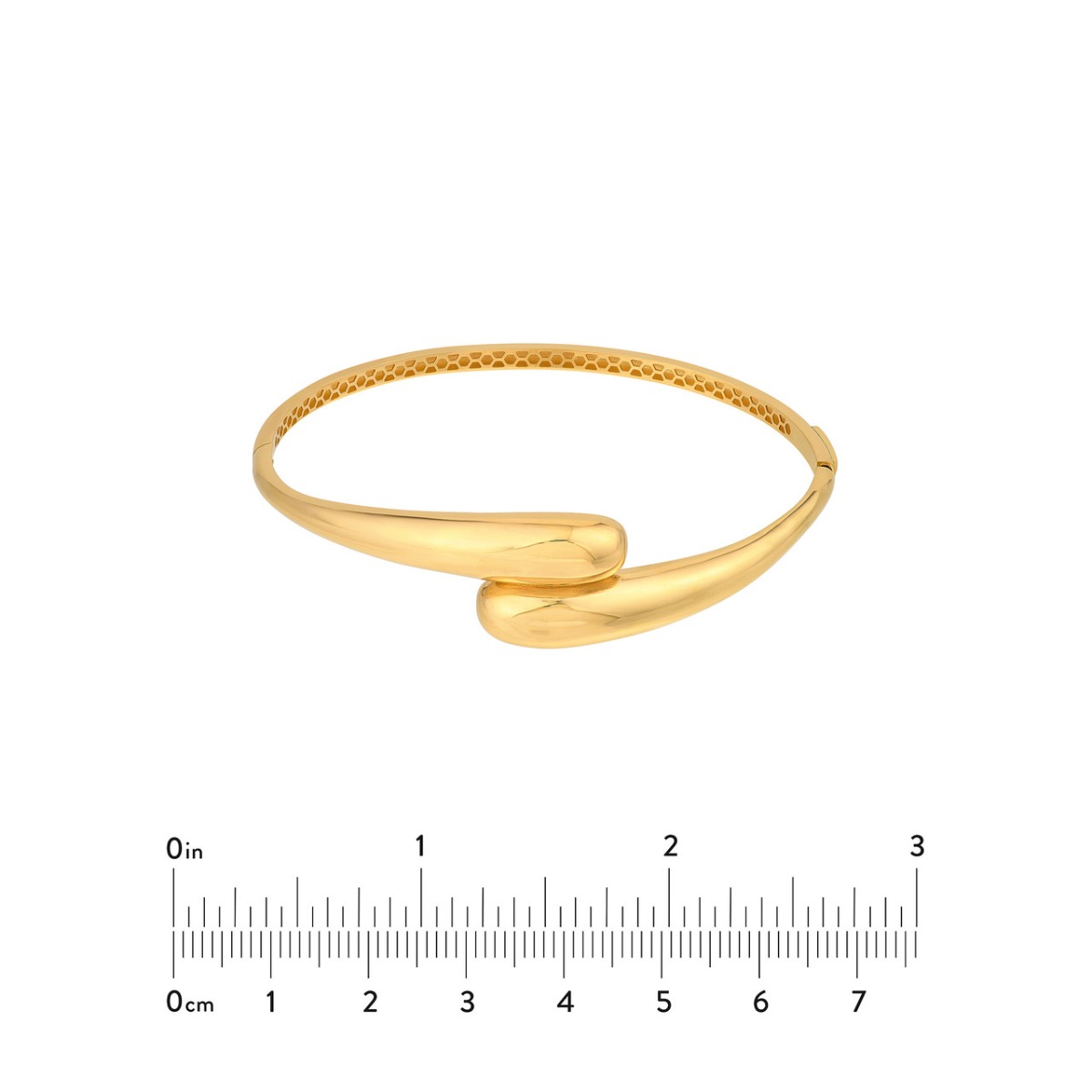 Crossover Gold Bangle