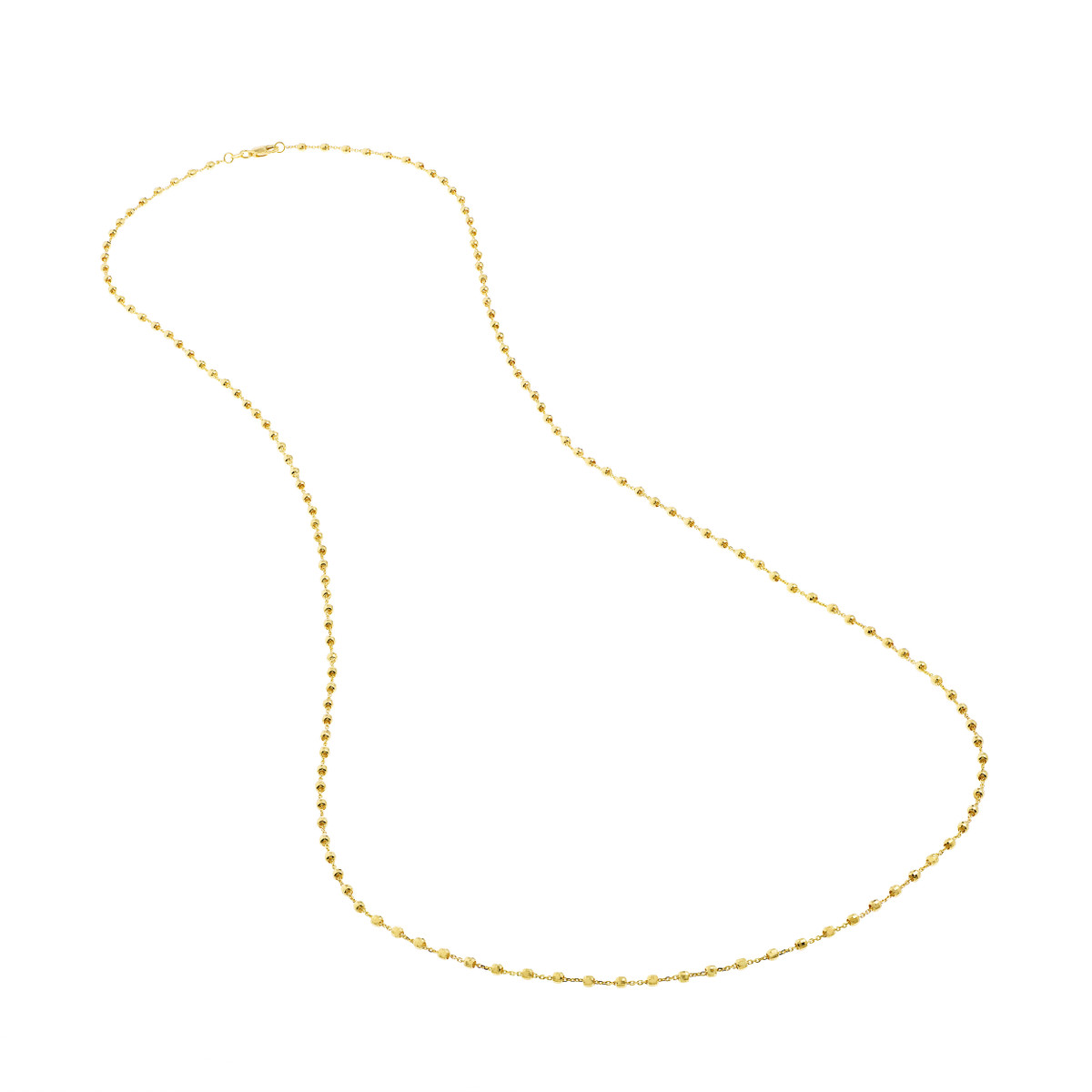 Disco Ball Beads Gold Chain