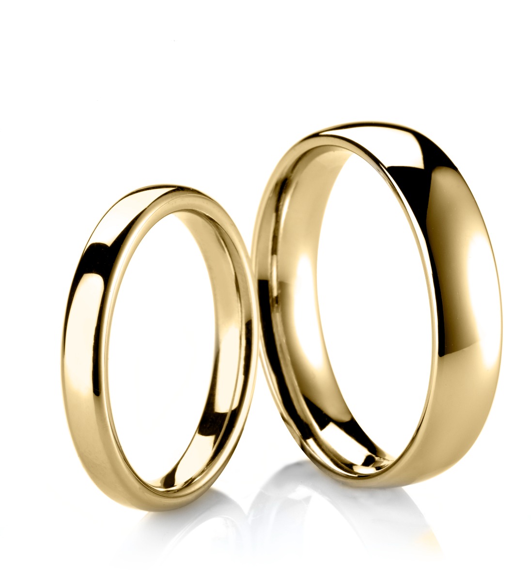 2mm Classic Court Yellow Gold Wedding Band