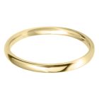 2mm Classic Court Yellow Gold Wedding Band