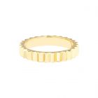 Gold Fluted Band Ring