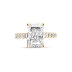 Radiant Cut Micro Set Lab Grown Diamond Engagement Ring