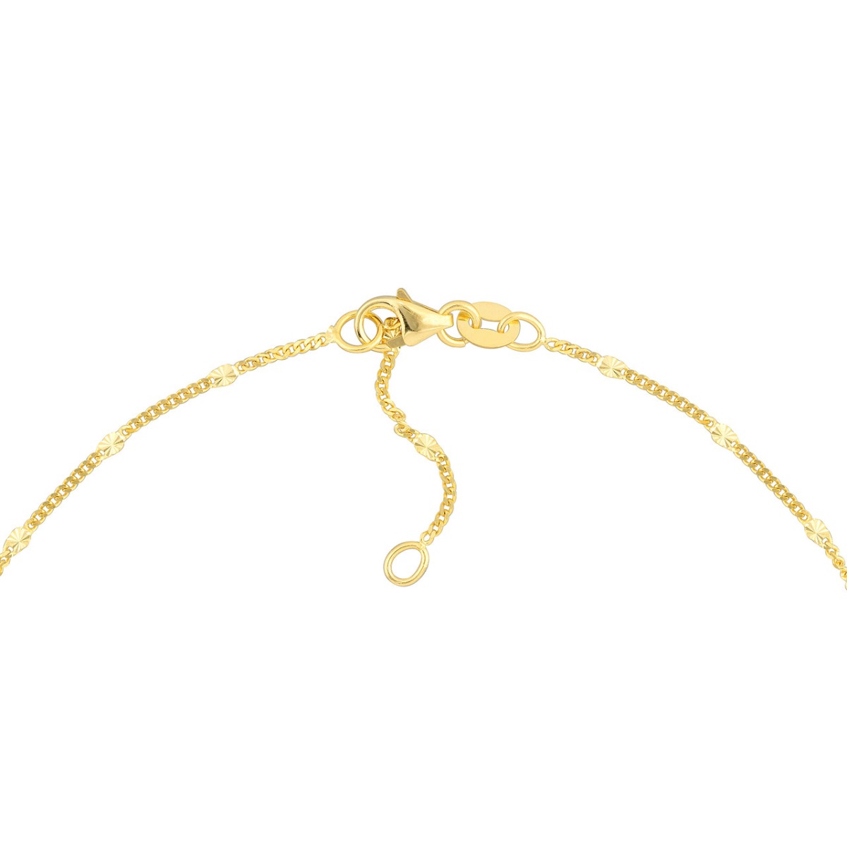Star Cut Chain Gold Anklet