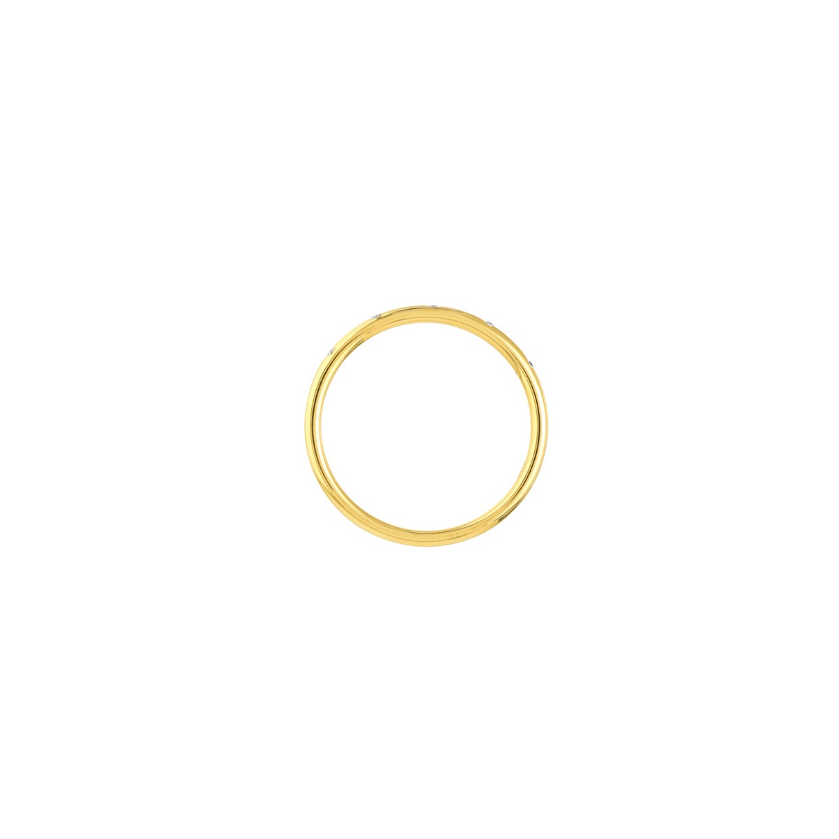 Embedded Diamond Gold Ring