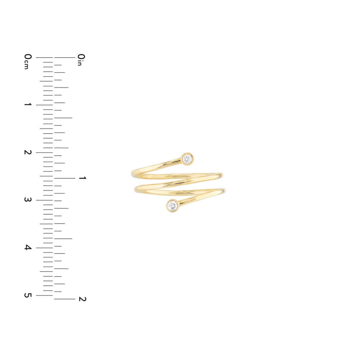 Wraparound Diamond Gold Ring