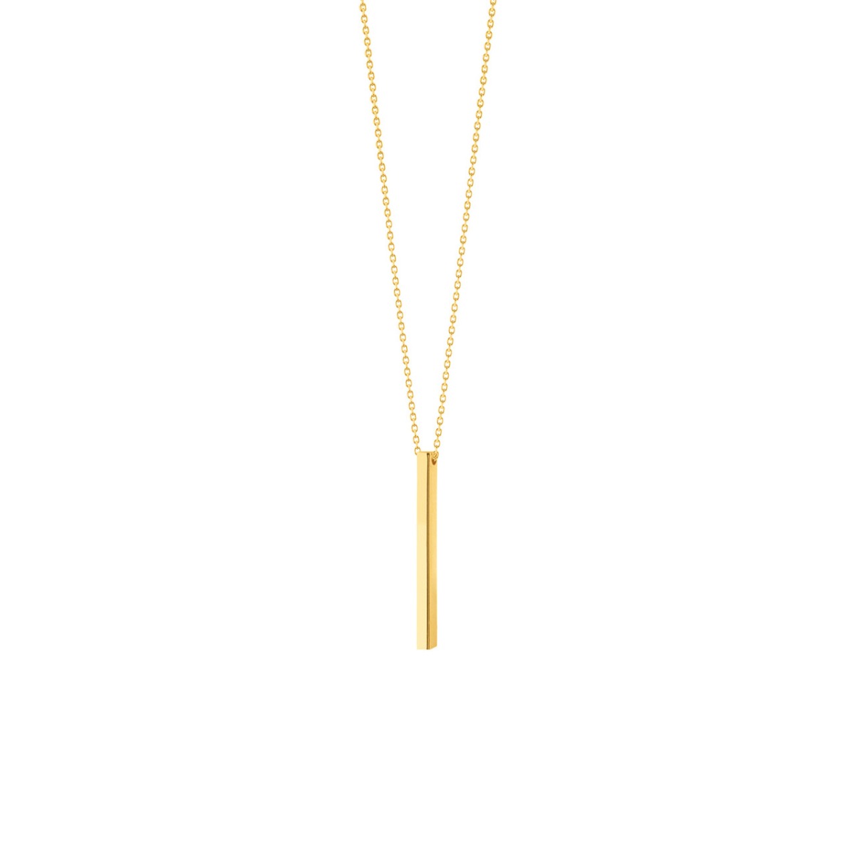 Engravable Cube Adjustable Necklace