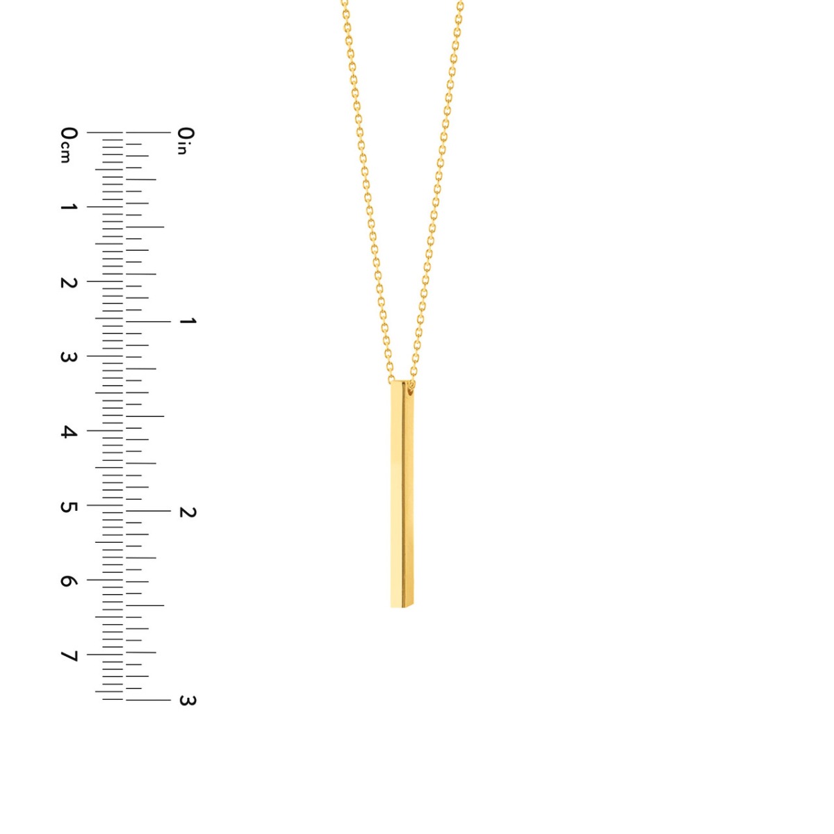 Engravable Cube Adjustable Necklace