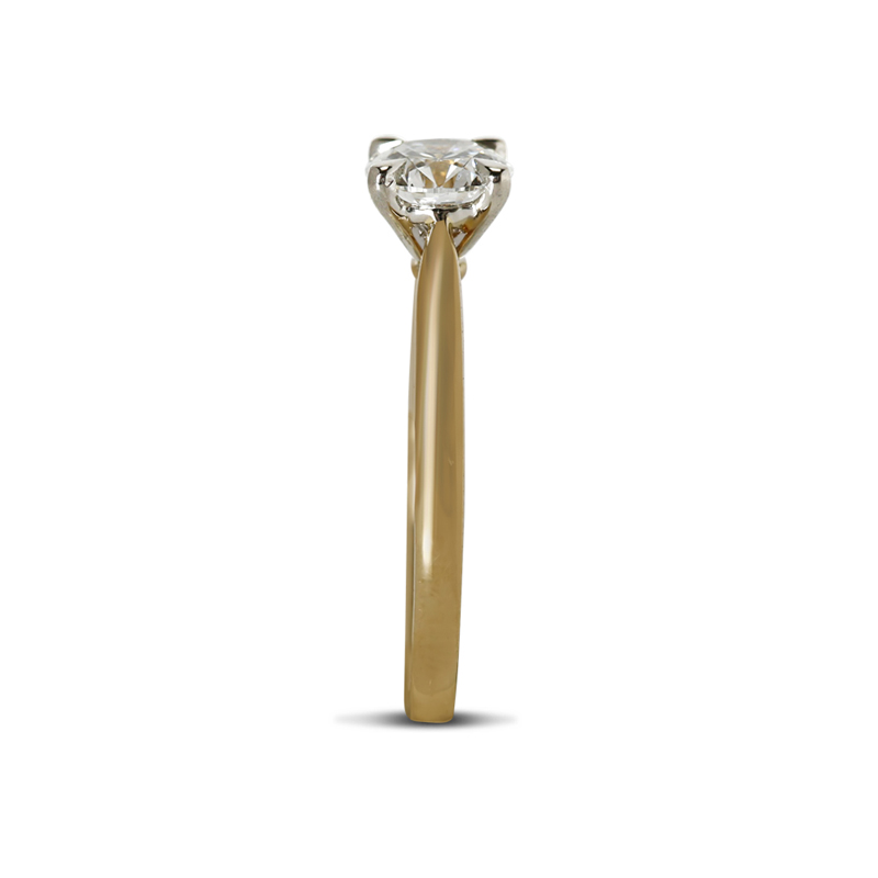  Yellow Gold Lab Grown Diamond Engagement Ring