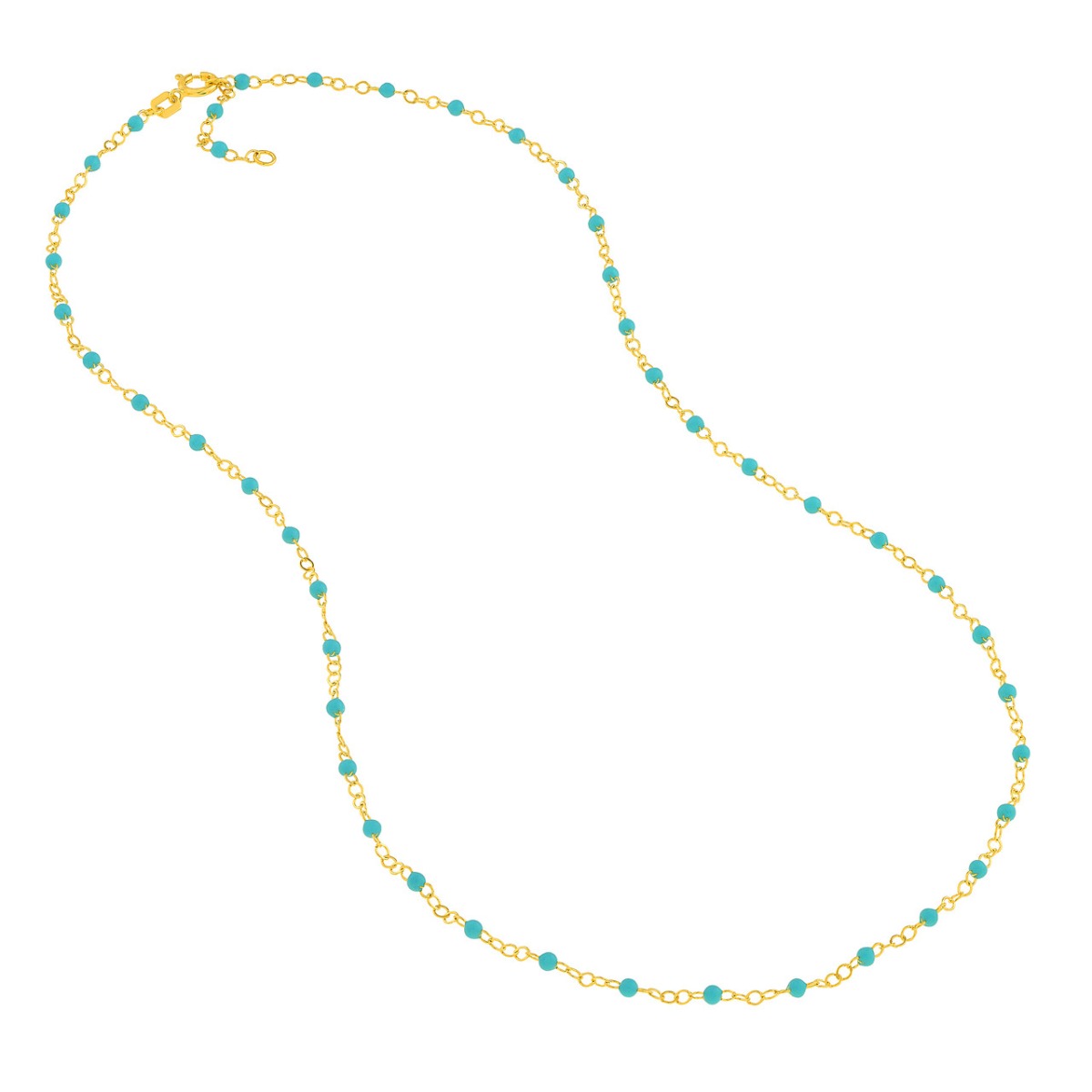 Turquoise Dream Gold Necklace