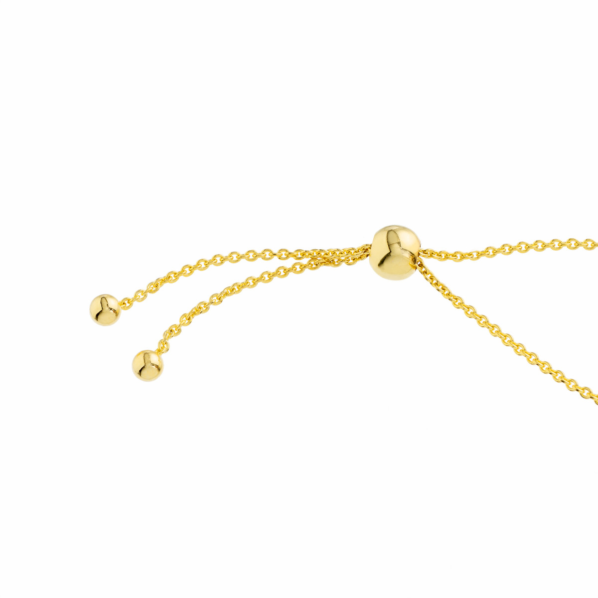 Mini Diamond Cross Gold Bracelet