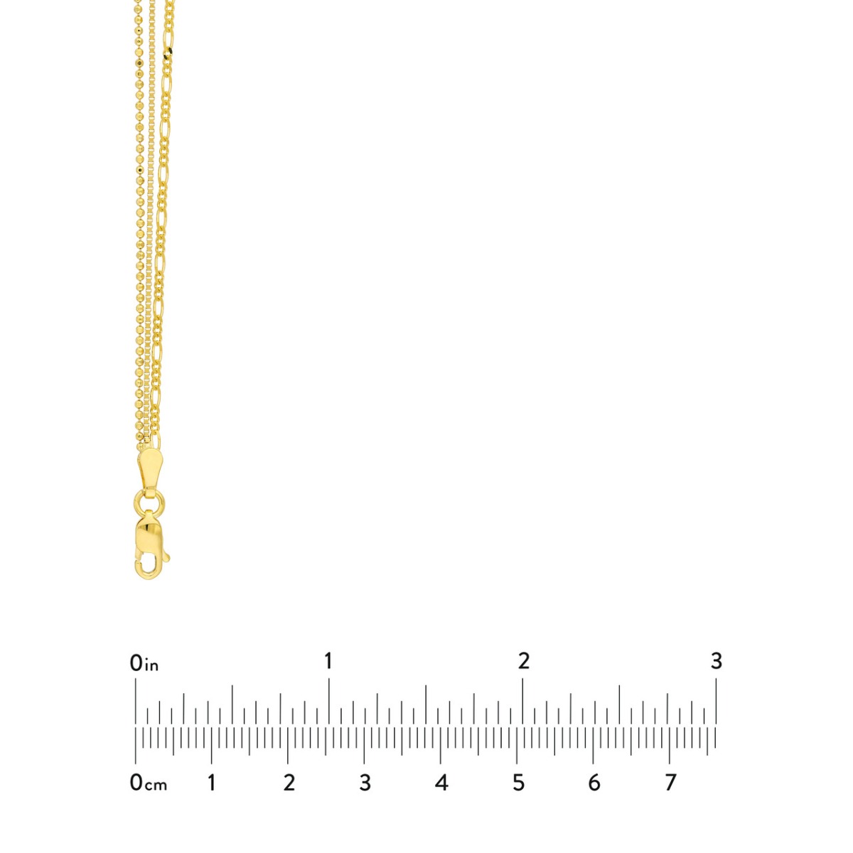 Mixed-Chain Triple Strand Necklace