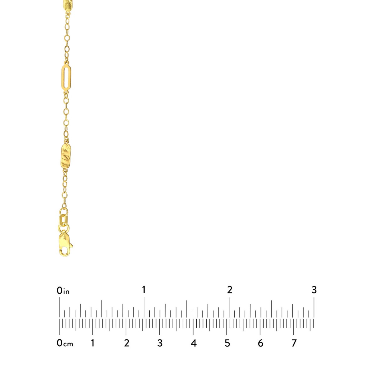 Mixed Oval Station Curb Chain Necklace