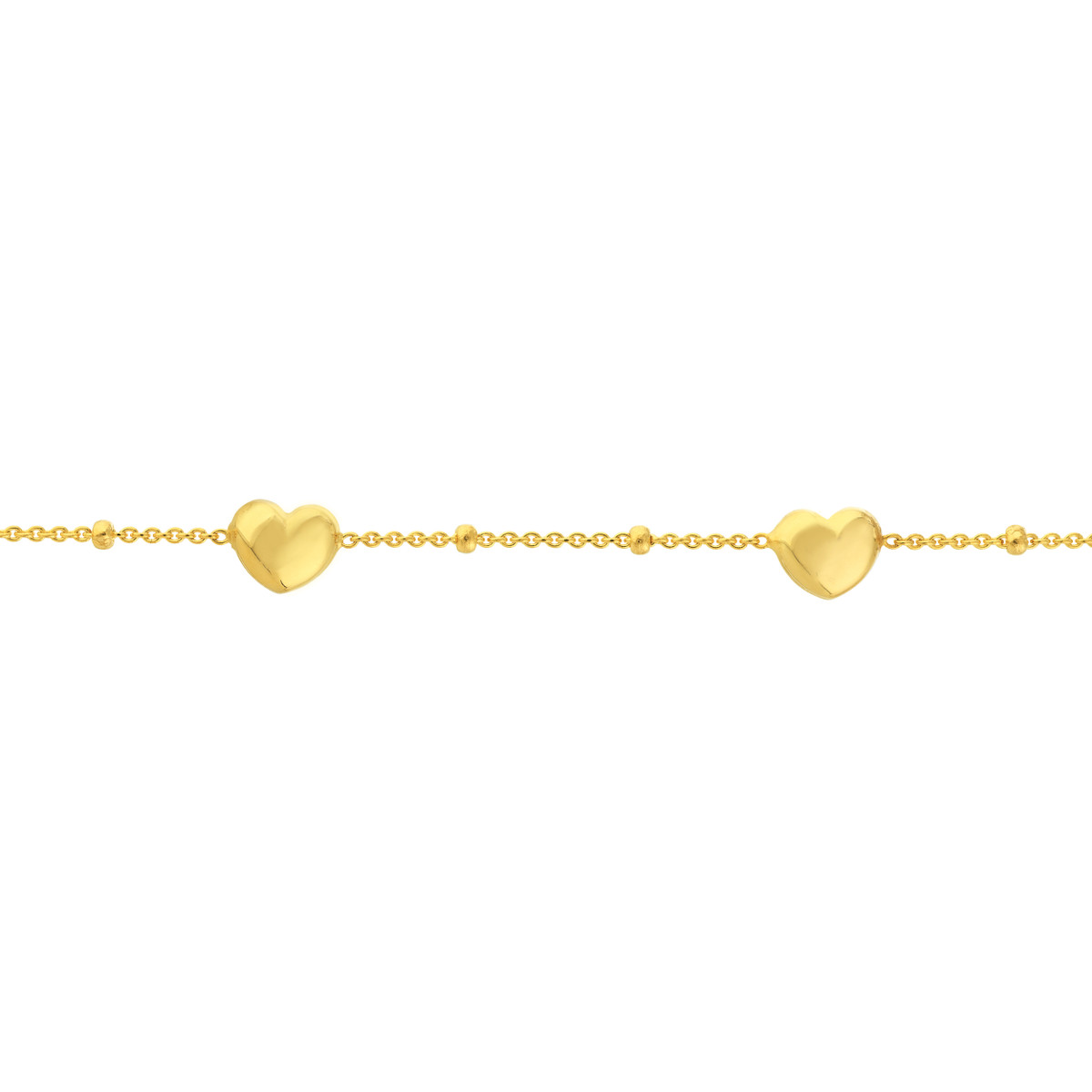 Full Heart Gold Bracelet