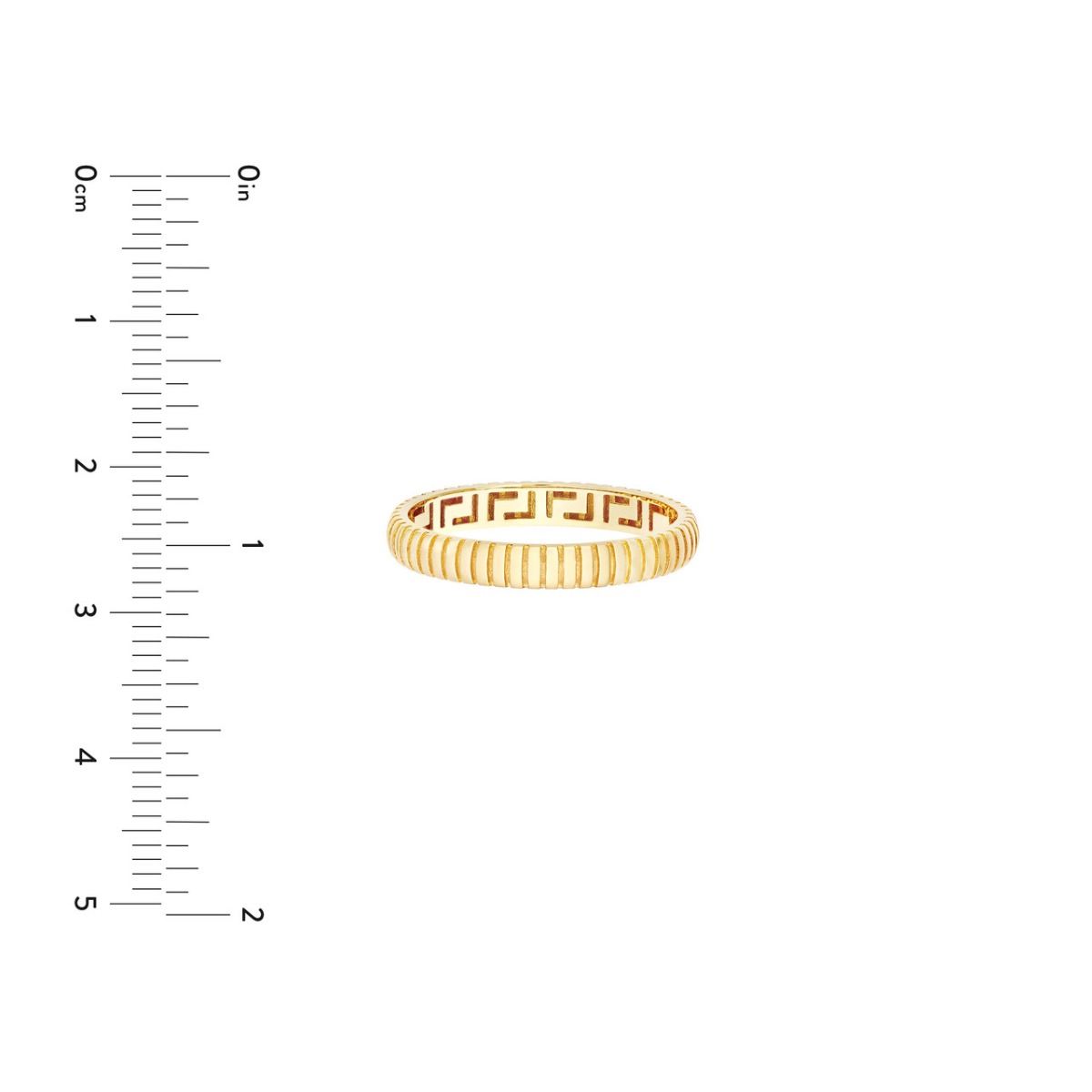 Snake Pattern Gold Band
