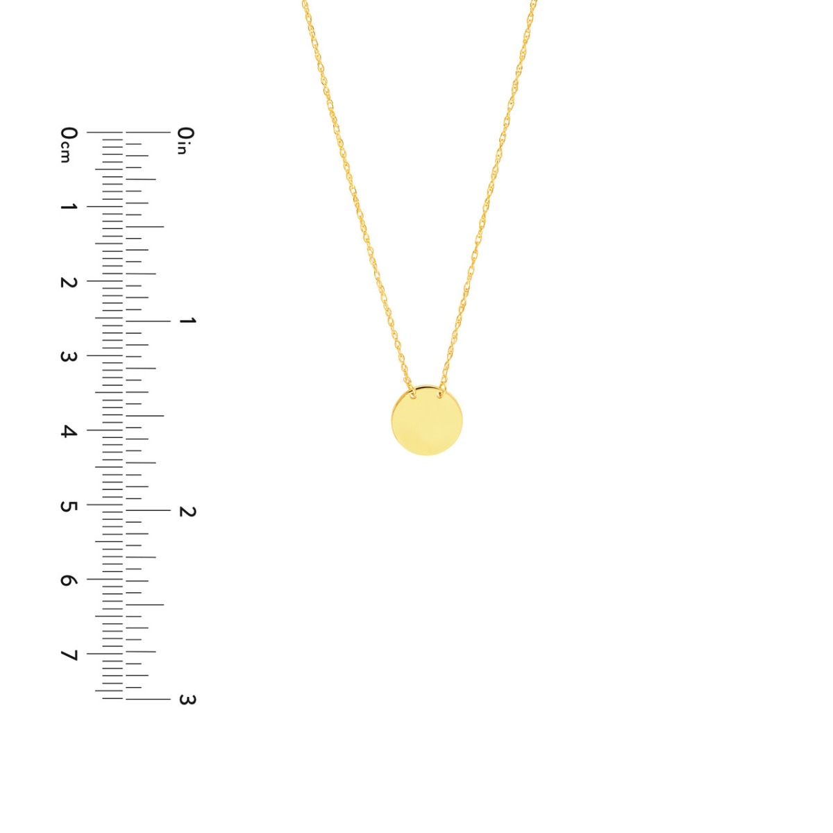 Personalized Round Gold Pendant