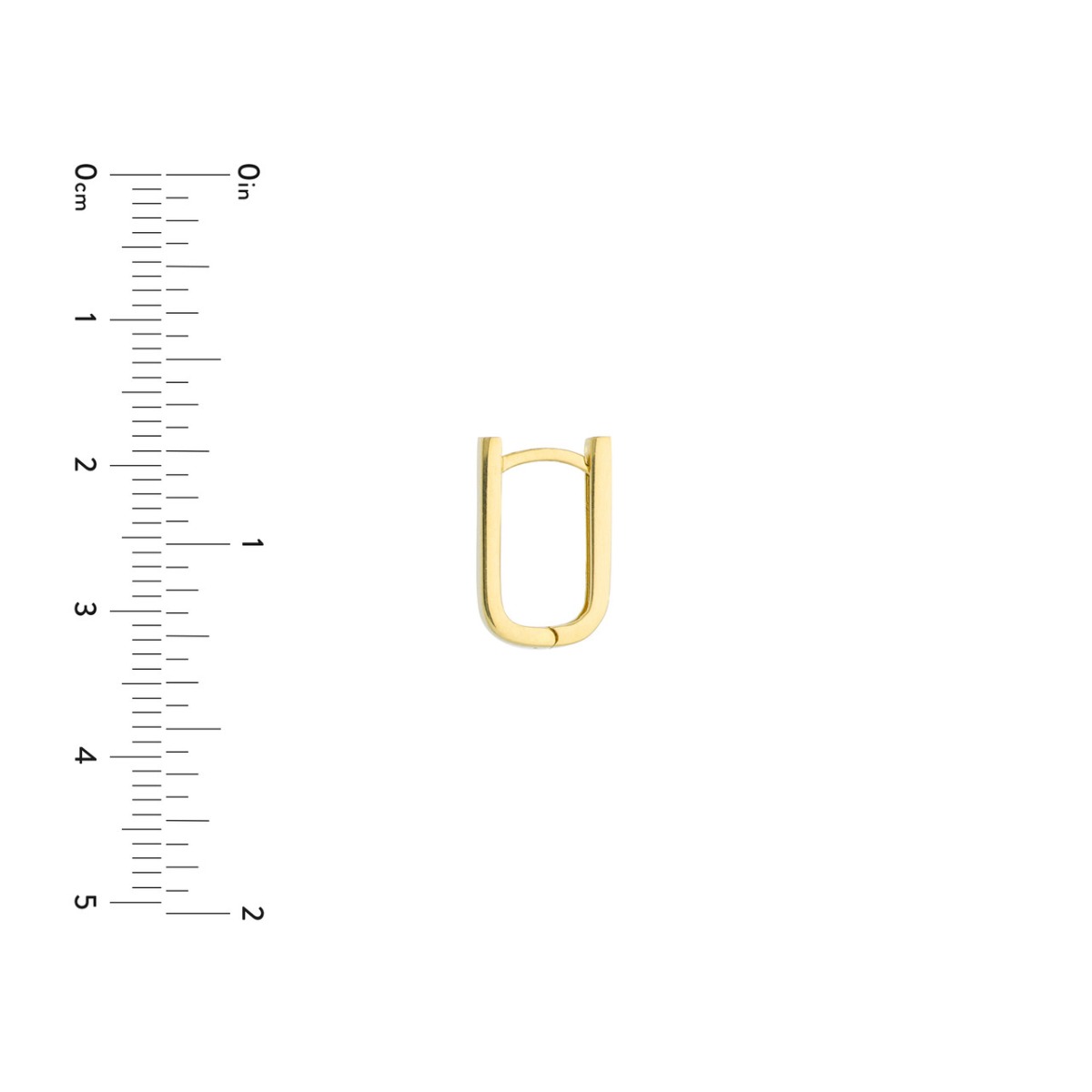 Thin Paper Clip Huggie Earrings