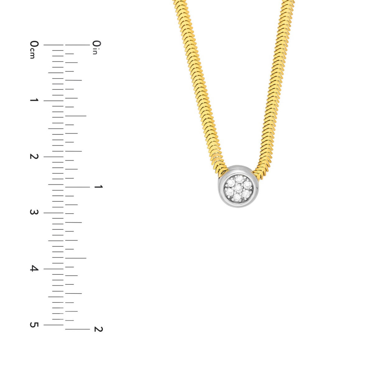 Diamond-Crowned Serpent Necklace