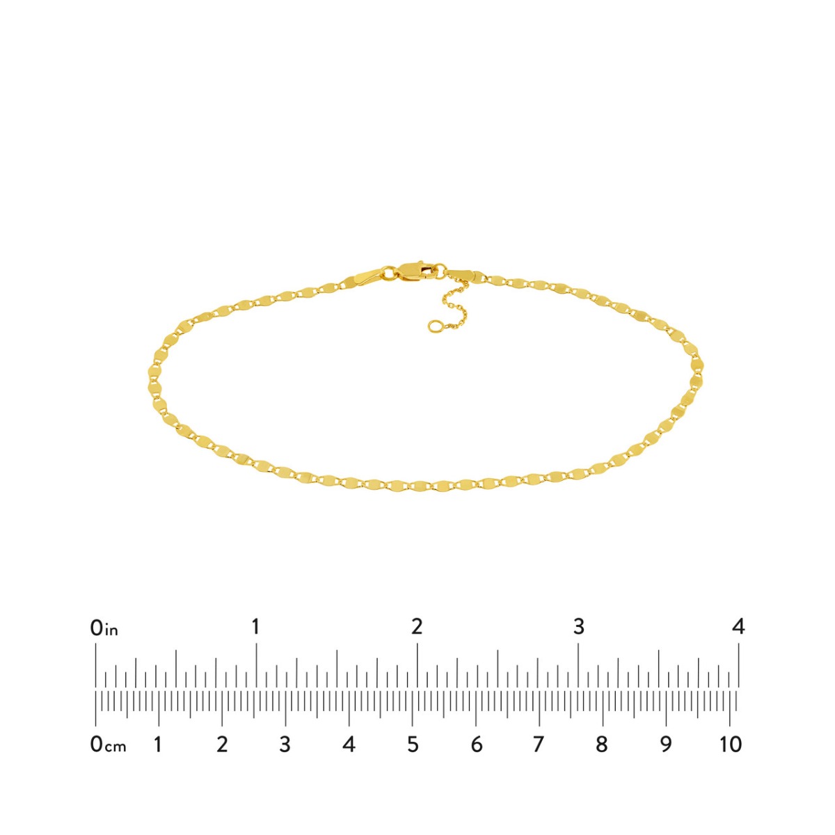 Valentino Gold Chain Adjustable Anklet