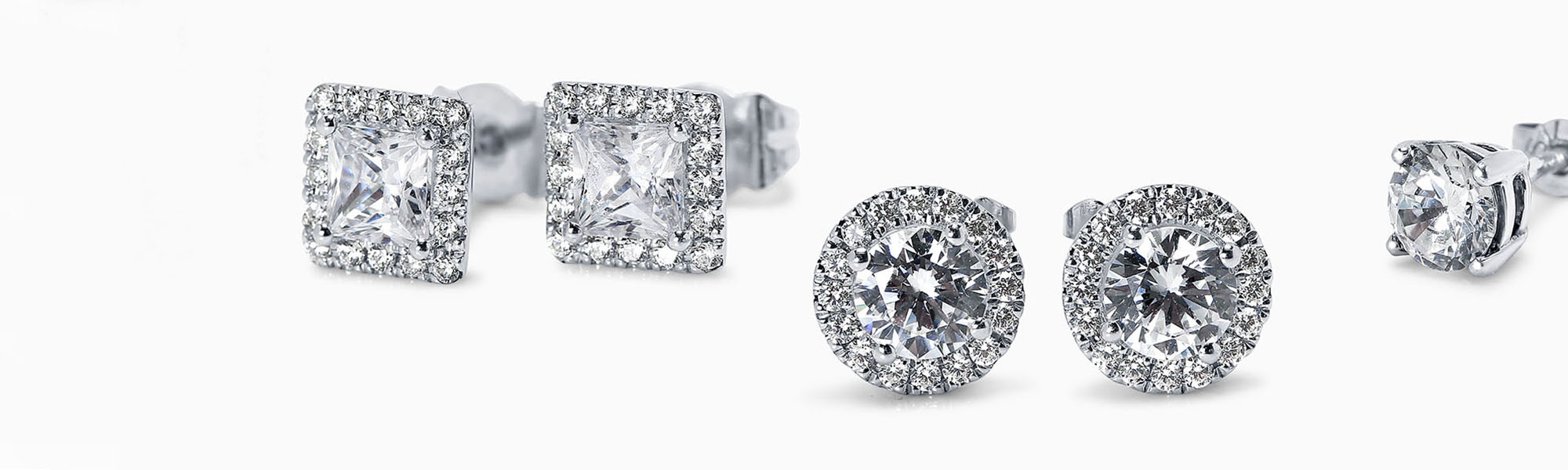 Diamond Solitaire Earrings