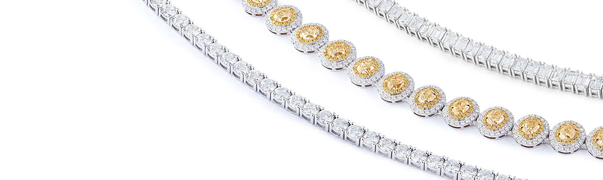 White Gold Diamond Tennis Bracelets  