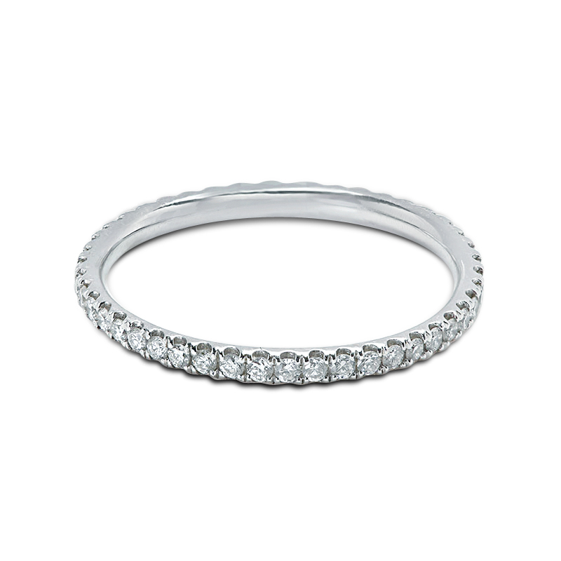 1.5mm Clasic Diamond Eternity Ring Claw Setting