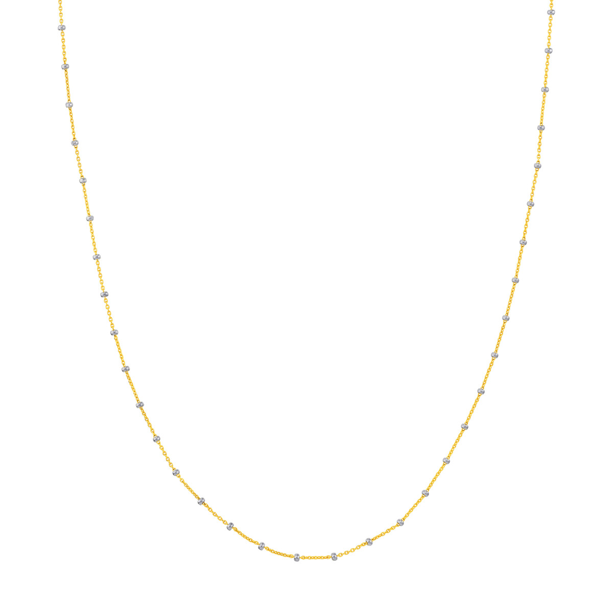  Two-Tone Saturn Bead Chain 