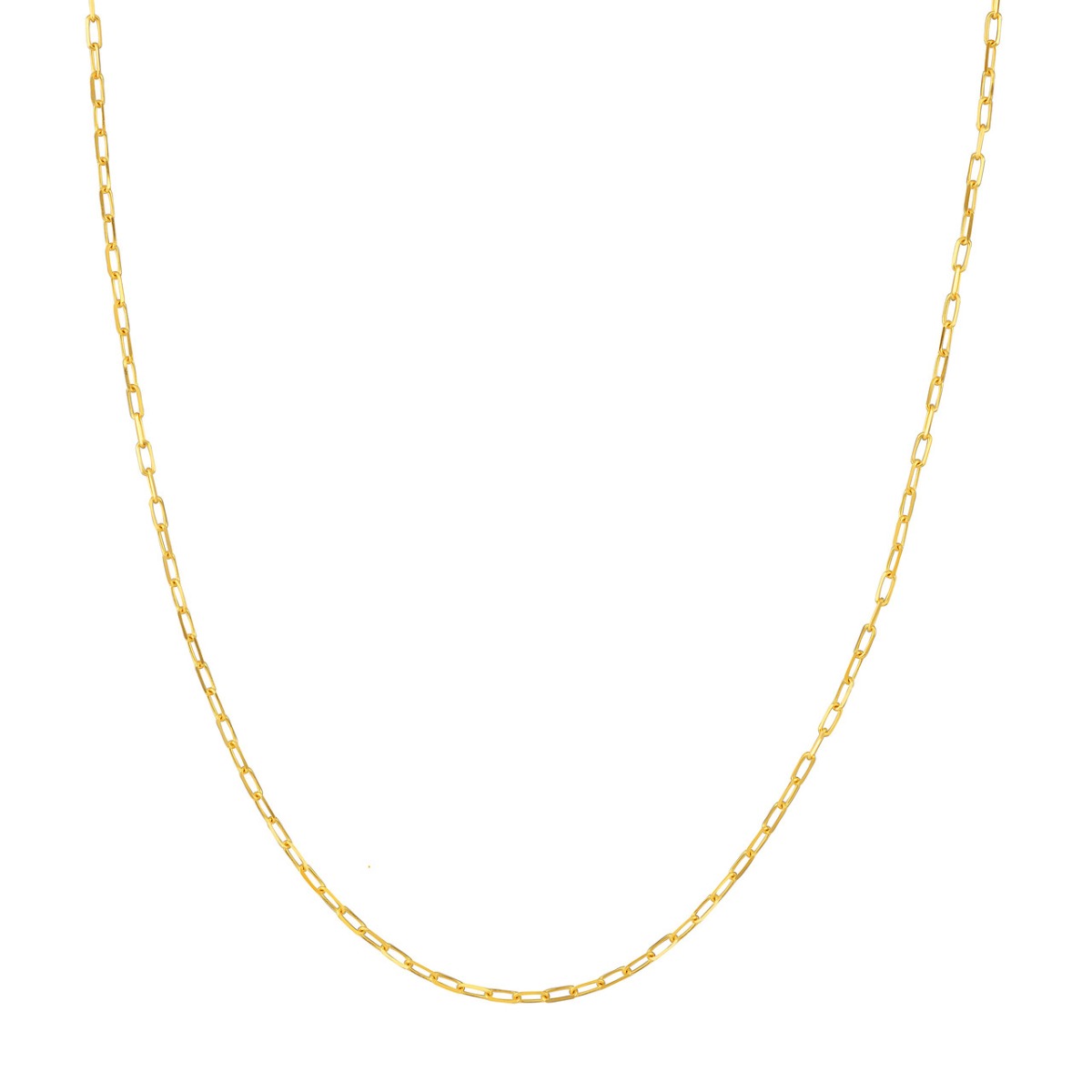 Thin Paper Clip Gold Chain