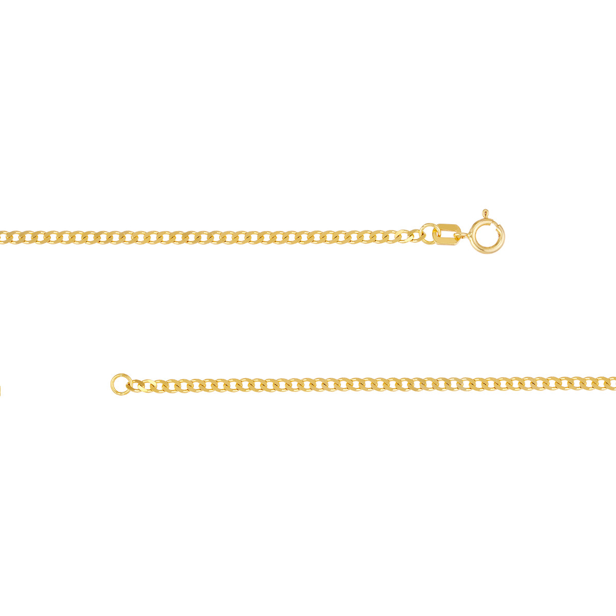 1.95mm Open Curb Gold Chain