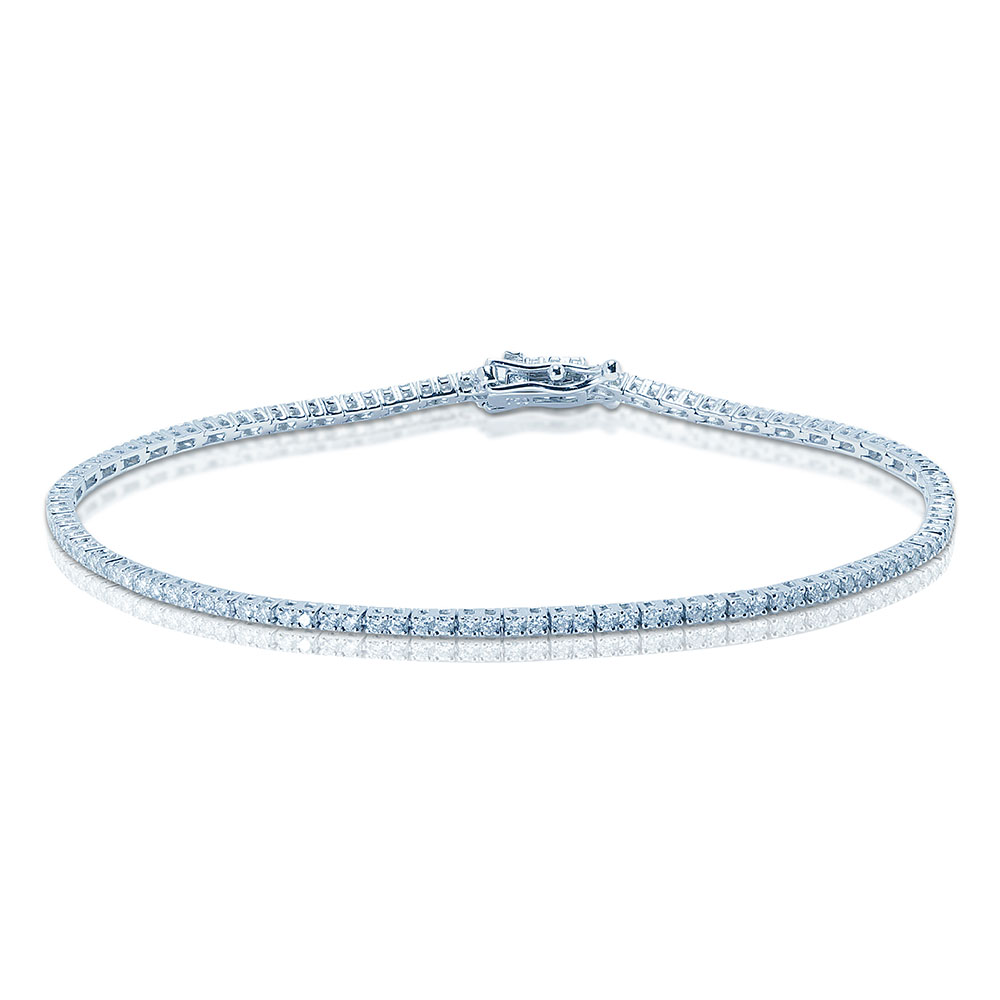 Classic Single Row Lab Diamond Tennis Bracelet – With Clarity