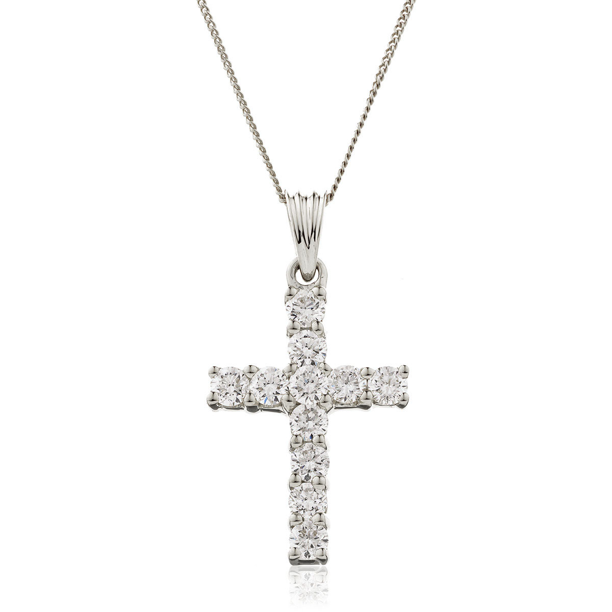 1ct Diamond Cross Pendant