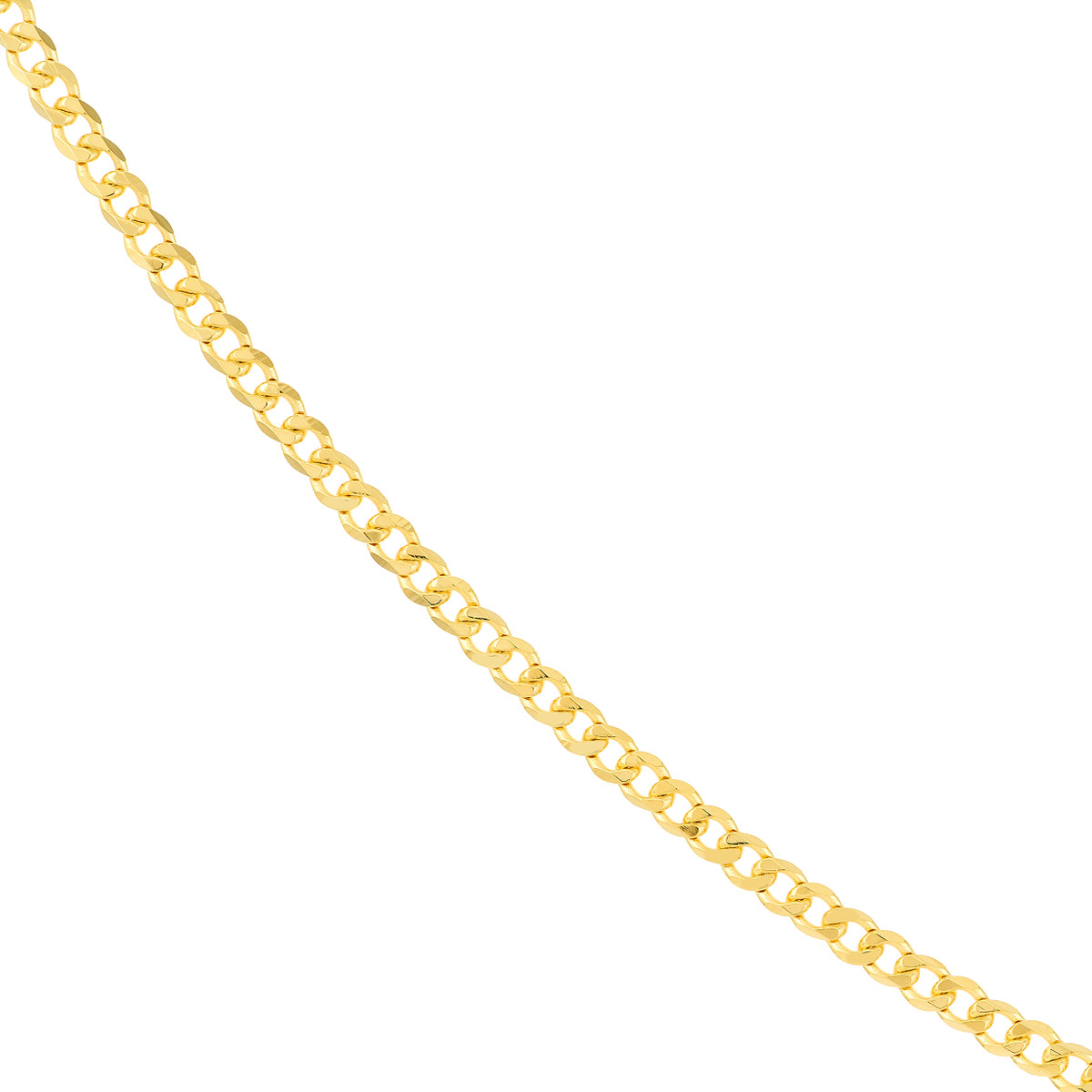 2.70mm Open Curb Gold Chain