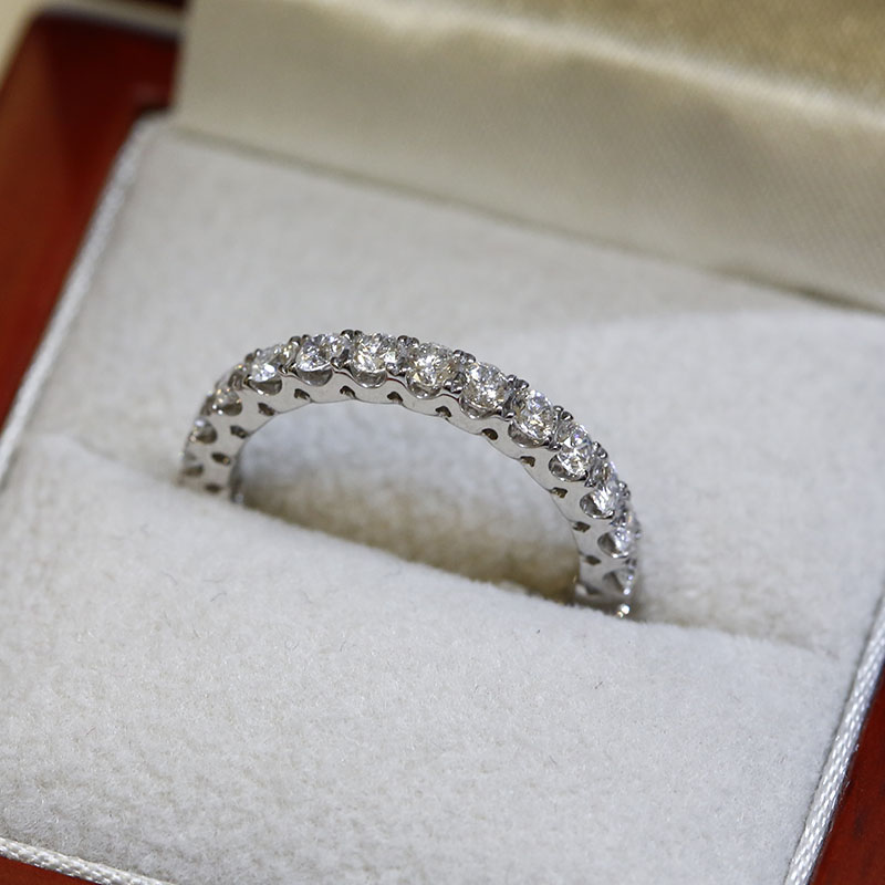 2.7mm Micro Setting Diamond Eternity Ring