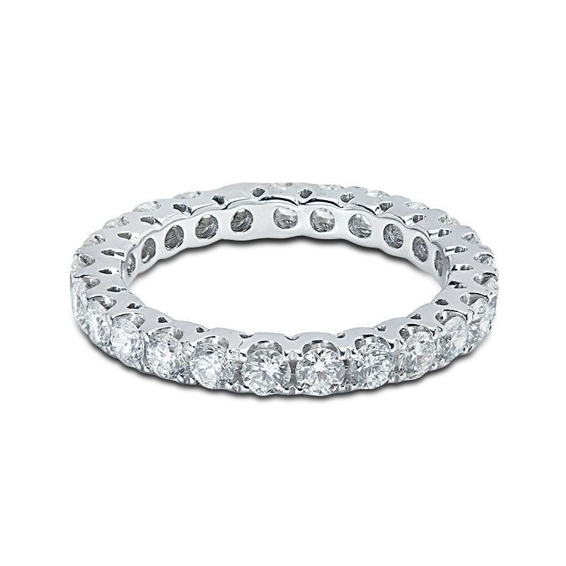 2.7mm Micro Setting Diamond Eternity Ring