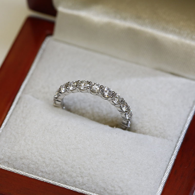 3mm Claw Setting Full Diamond Eternity Ring