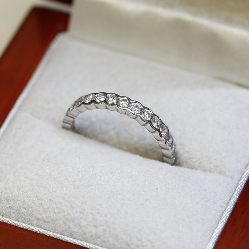 3mm Rub Over Setting Diamond Eternity Ring 