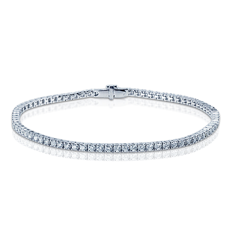 One of our most popular creations, this tennis bracelet is made in 18K rose  gold, 0.90 carat with each diamond certified by GIA. What mo... | Instagram