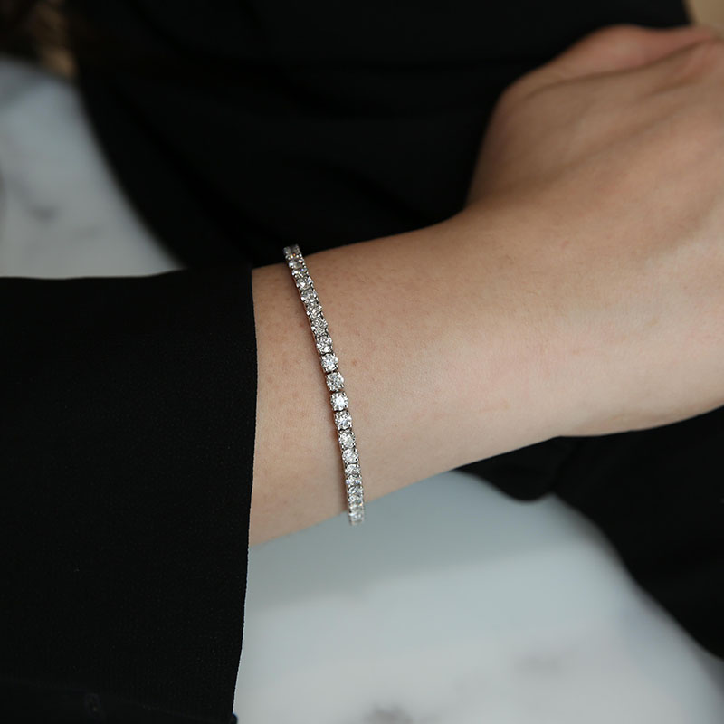 2 carat diamond tennis discount bracelet white gold